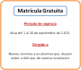 Promo matrícula gratis sep'15